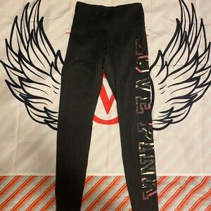 PINK Victoria's Secret Black Leggings
